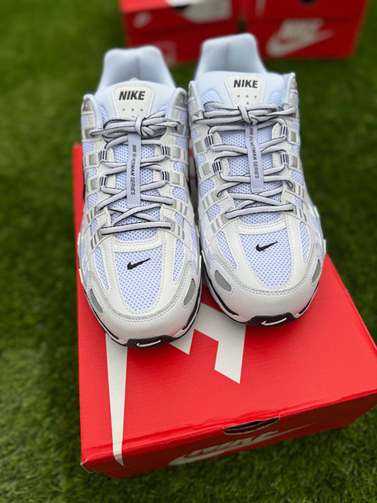 Nike P6000 White Black Metallic Silver