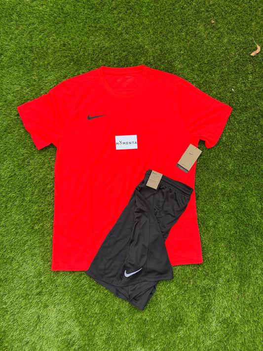 Nike Dri Fit Academy Football Bright Crimson Slim Fit Set